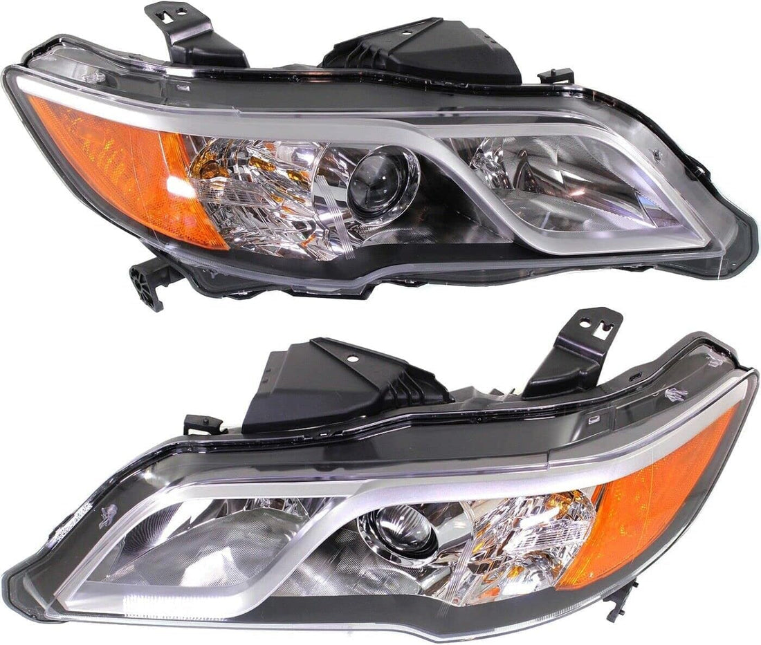Set Of 2 Front Head Light Assembly Left Driver & Right Passenger Side Direct Replacement Compatible With 2013-2015 Acura RDX AC2503123 AC2502123 33100TX4A11 33150TX4A11