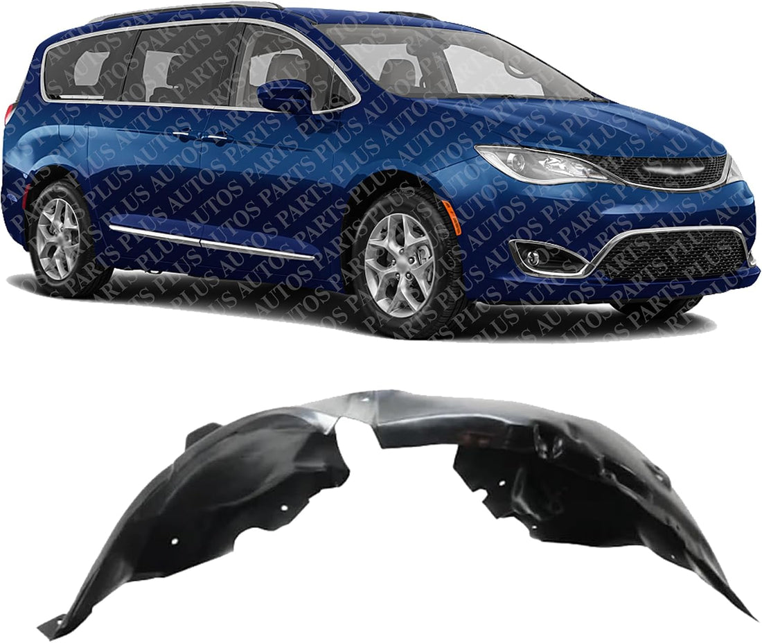 Front Fender Liner Right Passenger Side Direct Replacement Compatible With 2017-2024 Chrysler Pacifica / 2020-2024 Voyager CH1249190 68477540AA-PFM