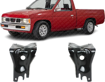 Set Of 2 Front Bumper Mounting Bracket Right Passenger & Left Driver Side Direct Replacement Compatible With 1995-1997 Nissan Pickup NI1067104 NI1066104 6221257G00 6221357G00