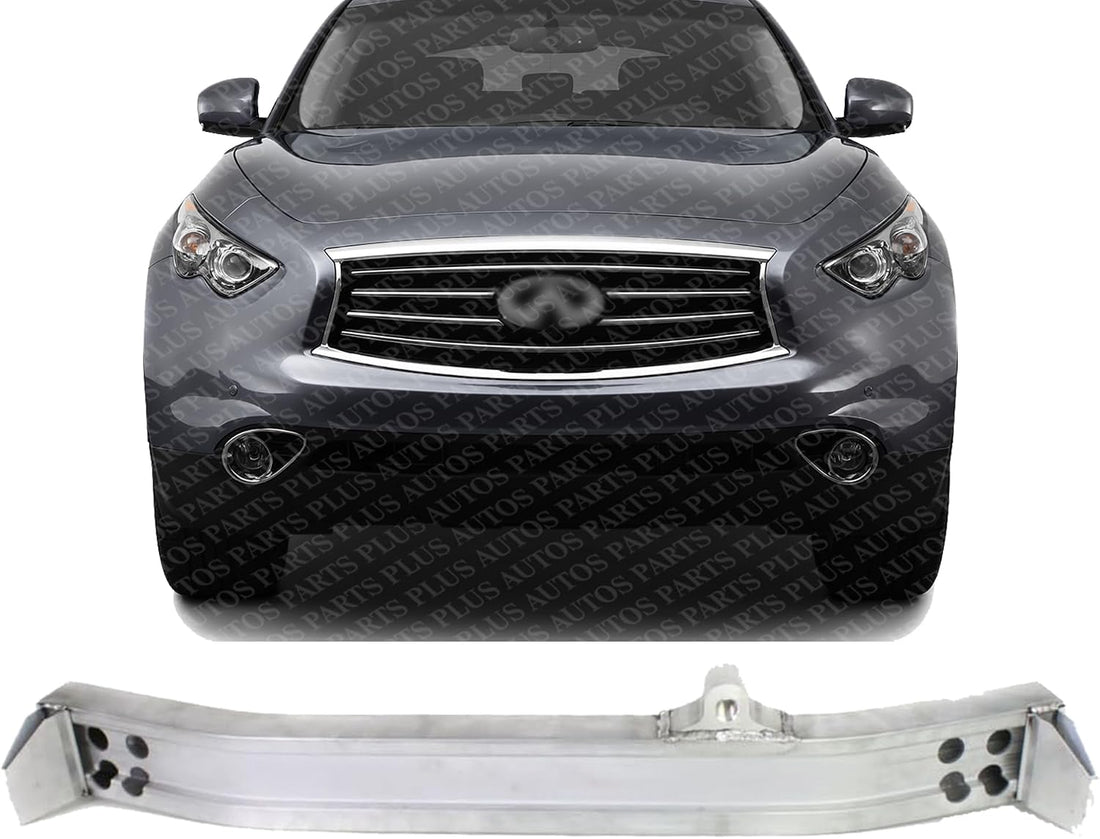 Front Bumper Reinforcement Aluminum Direct Replacement Compatible With 2009-2013 Infiniti FX35 / 2014-2017 QX70 IN1006150 620301CA0A
