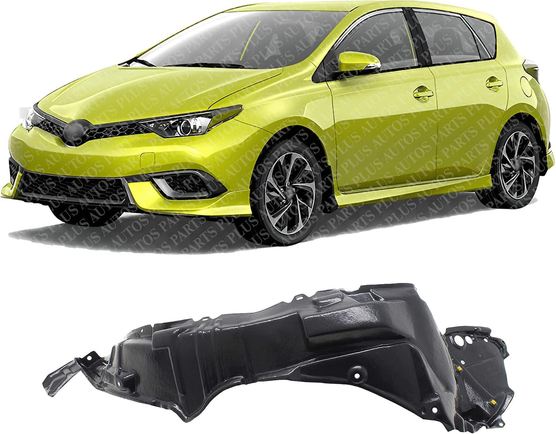 Front Fender Liner Left Driver Side Direct Replacement Compatible With 2016 Scion iM / 2017-2018 Toyota Corolla iM TO1248216 5387612541
