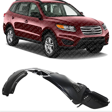 Front Fender Liner Right Passenger Side Direct Replacement Compatible With 2010-2012 Hyundai Santa HY1249123 868200W200