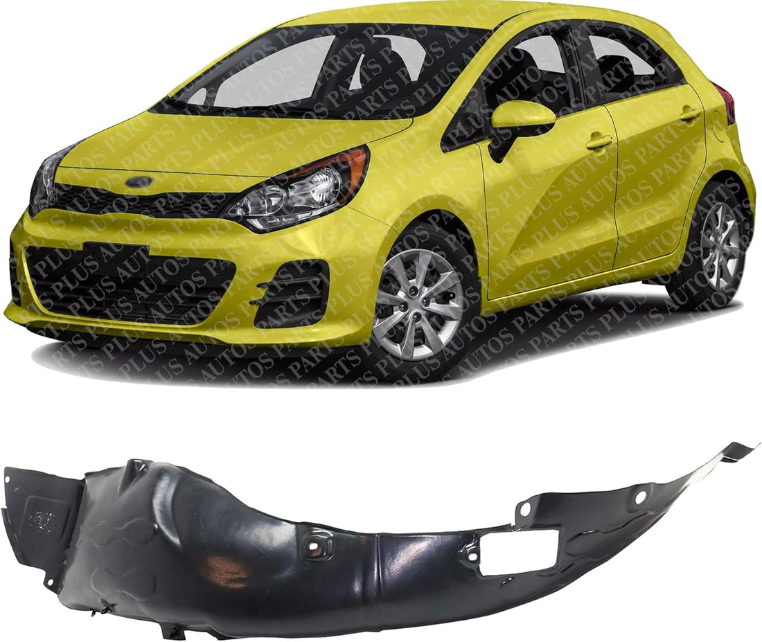 Front Fender Liner Left Driver Side Direct Replacement Compatible With 2016-2017 Kia Rio KI1248149 868111W500
