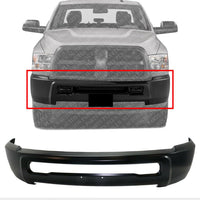 Front Bumper Primed Without Fog Light Holes Direct Replacement Compatible With 2010-2018 Dodge Ram 2500 3500 CH1002389 1MQ01TZZAB 1MQ01RXFAB