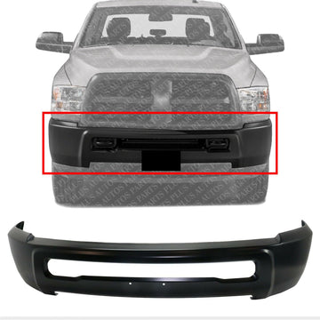 Front Bumper Primed Without Fog Light Holes Direct Replacement Compatible With 2010-2018 Dodge Ram 2500 3500 CH1002389 1MQ01TZZAB 1MQ01RXFAB