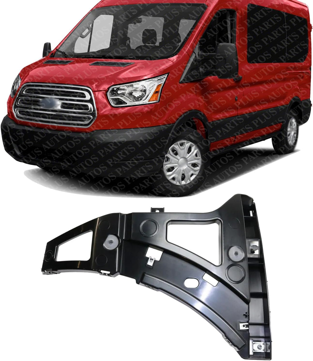 Front Bumper Lower Cover Bracket Left Driver Side Direct Replacement Compatible With 2015-2019 Ford Transit-150 250 350 350HD FO1042144 BK3Z17C947G
