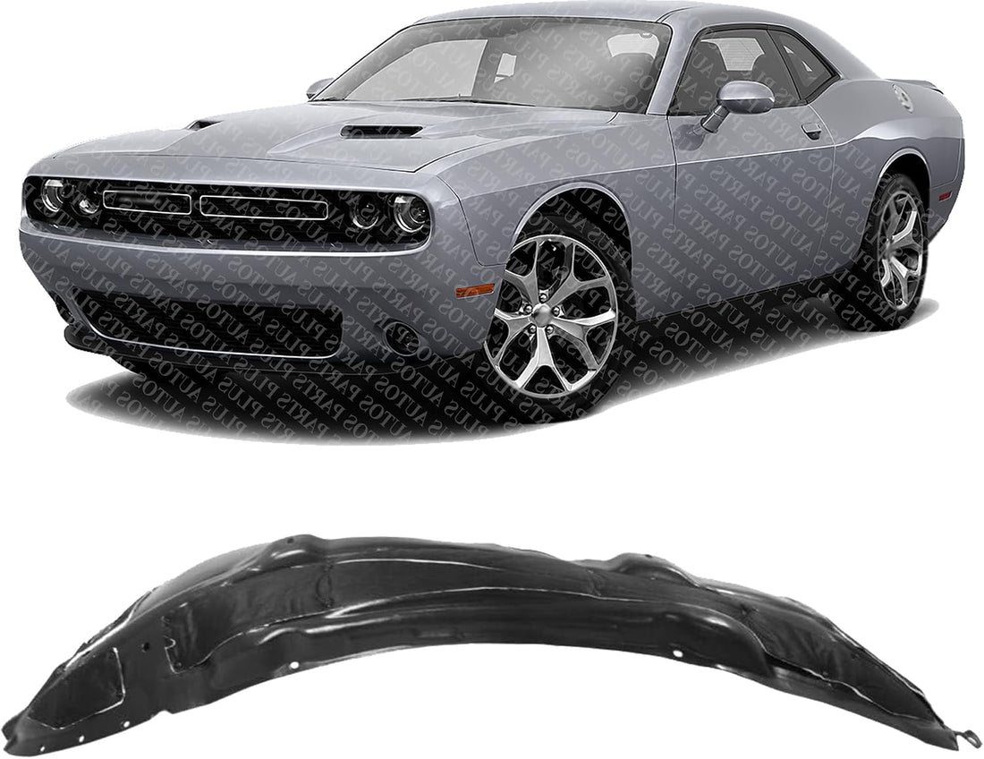 Front Fender Liner Left Driver Side Direct Replacement Compatible With 2015-2022 Dodge Challenger CH1248178 68184705AF