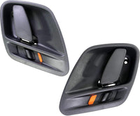 Set of 2 Front Or Rear Interior Door Handle Left Driver Side Direct Replacement Compatible with 1999-2004 Jeep Grand Cherokee CH1353131 CH1352131 5FX721AZAC 5FX731AZAC