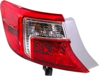 Rear Tail Light Outer Assembly Left Driver Side Direct Replacement Compatible With 2012-2014 Toyota Camry TO2804114 8156006470