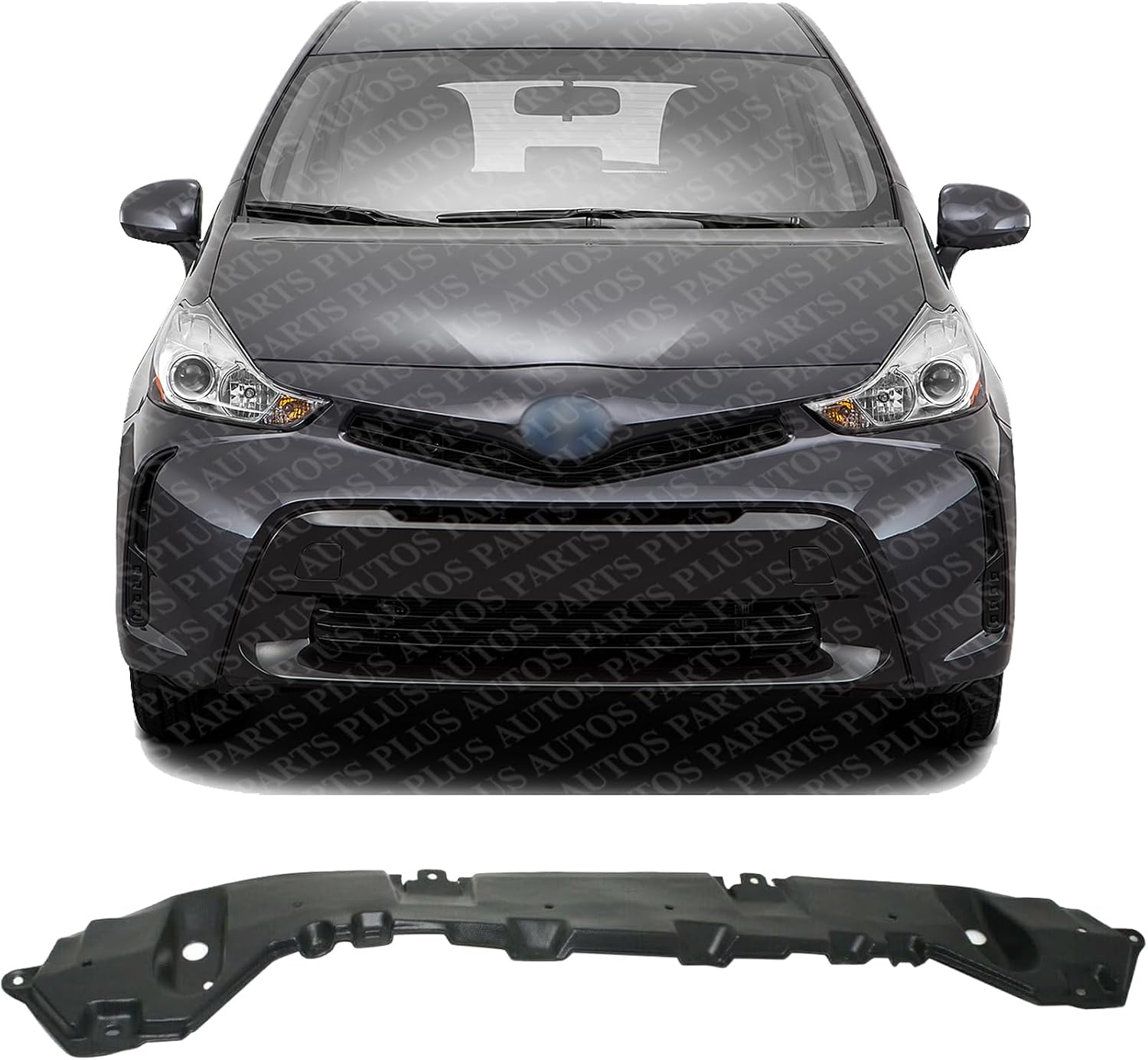 Front Engine Splash Shield Under Cover Plastic Direct Replacement Compatible with 2012-2017 Toyota Prius V TO1228190 5261847040