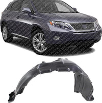 Front Fender Liner Right Passenger Side Direct Replacement Compatible with 2010-2013 Lexus RX350 / 2010-2012 RX450h LX1249110 538050E020