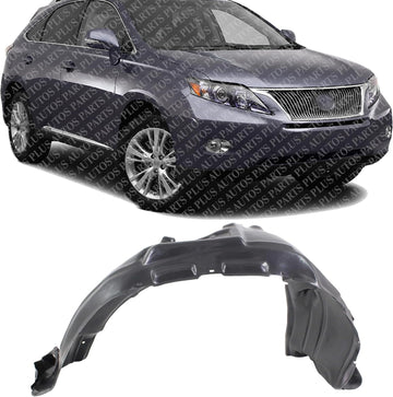 Front Fender Liner Right Passenger Side Direct Replacement Compatible with 2010-2013 Lexus RX350 / 2010-2012 RX450h LX1249110 538050E020