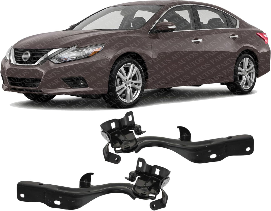 Set of 2 Front Hood Hinge Steel Left Driver & Right Passenger Side Direct Replacement Compatible with 2013-2018 Nissan Altima NI1236147 NI1236146 654003TA0A 654013TA0A