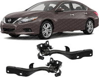 Set of 2 Front Hood Hinge Steel Left Driver & Right Passenger Side Direct Replacement Compatible with 2013-2018 Nissan Altima NI1236147 NI1236146 654003TA0A 654013TA0A