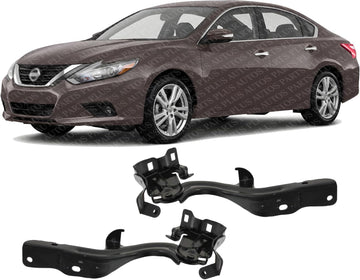 Set of 2 Front Hood Hinge Steel Left Driver & Right Passenger Side Direct Replacement Compatible with 2013-2018 Nissan Altima NI1236147 NI1236146 654003TA0A 654013TA0A