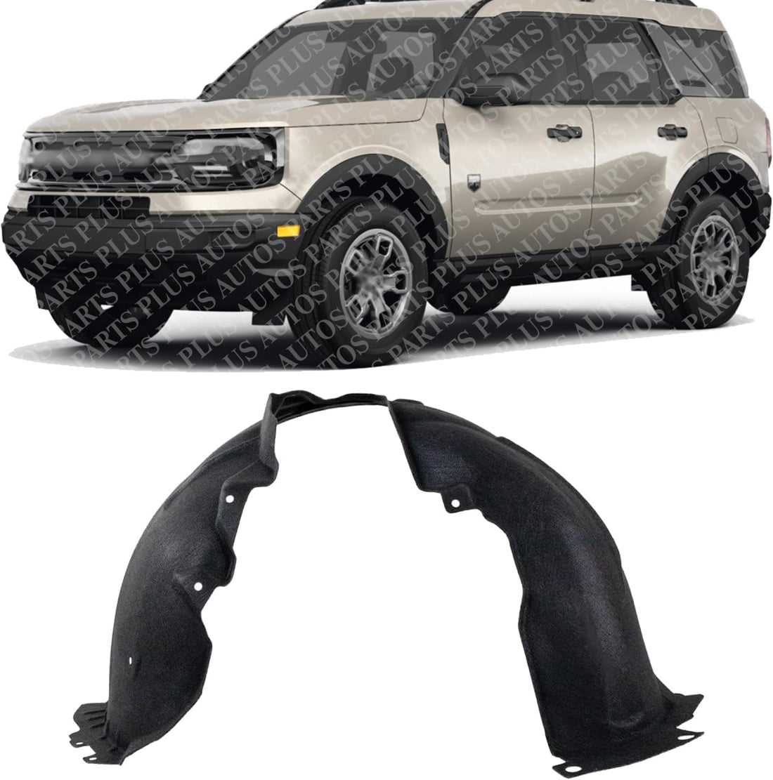 Front Fender Liner Left Driver Side Direct Replacement Compatible With 2021-2024 Ford Bronco Sport FO1248218 M1PZ16103A
