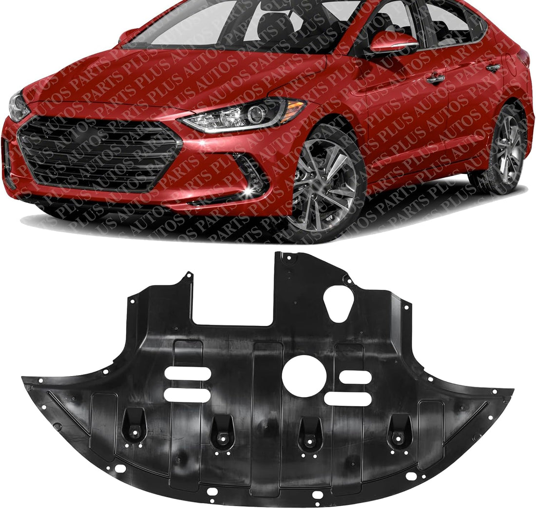Front Engine Splash Shield Under Cover Direct Replacement Compatible with 2017-2020 Hyundai Elantra HY1228187 HY1228201 29110F3100 29110F2100