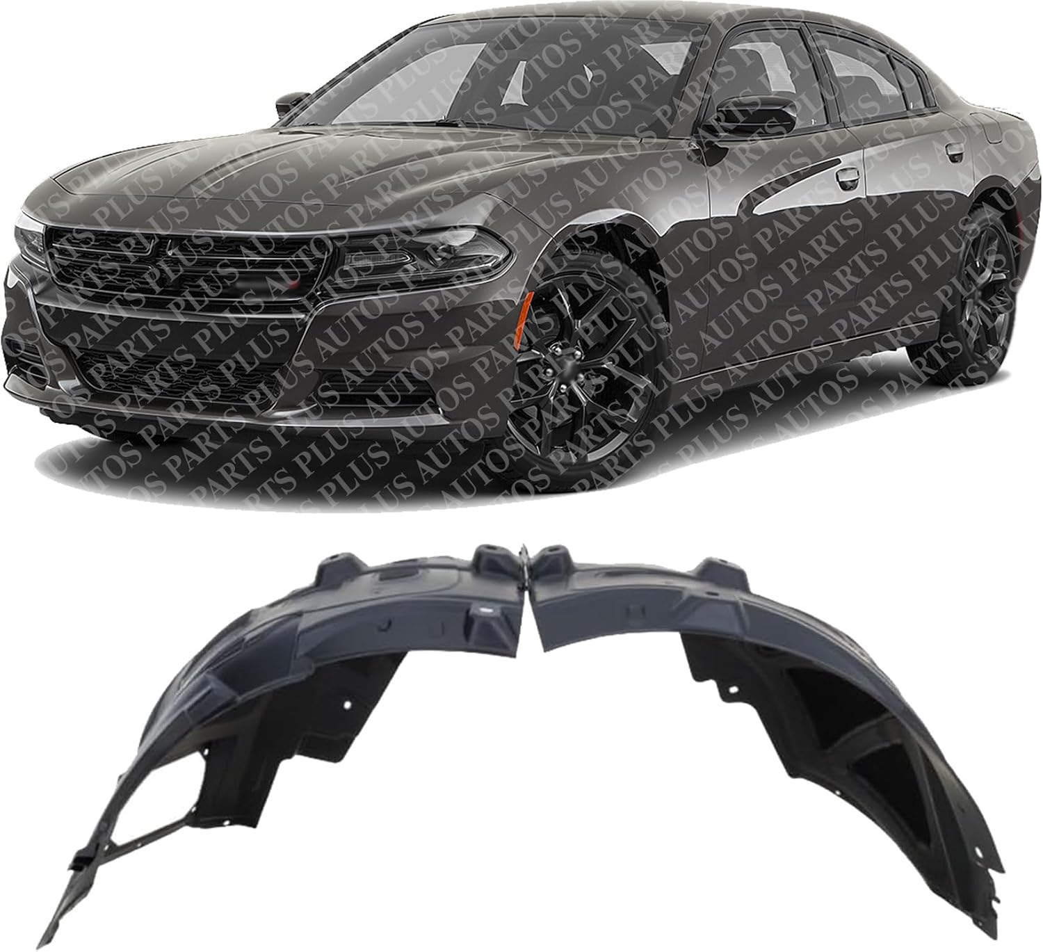 Front Fender Liner Left Driver Side Direct Replacement Compatible With 2020-2023 Dodge Charger CH1248222 5043111AC