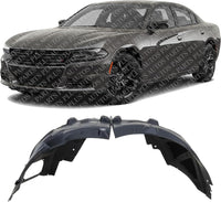 Front Fender Liner Left Driver Side Direct Replacement Compatible With 2020-2023 Dodge Charger CH1248222 5043111AC