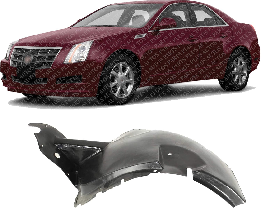 Front Section Fender Liner Cover Extension Left Driver Side Direct Replacement Compatible With 2004-2009 Cadillac SRX GM1248171 25770515