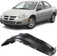 Front Fender Liner Left Driver Side Direct Replacement Compatible With 2000-2001/2003-2005 Dodge Neon CH1248107 5008677AB