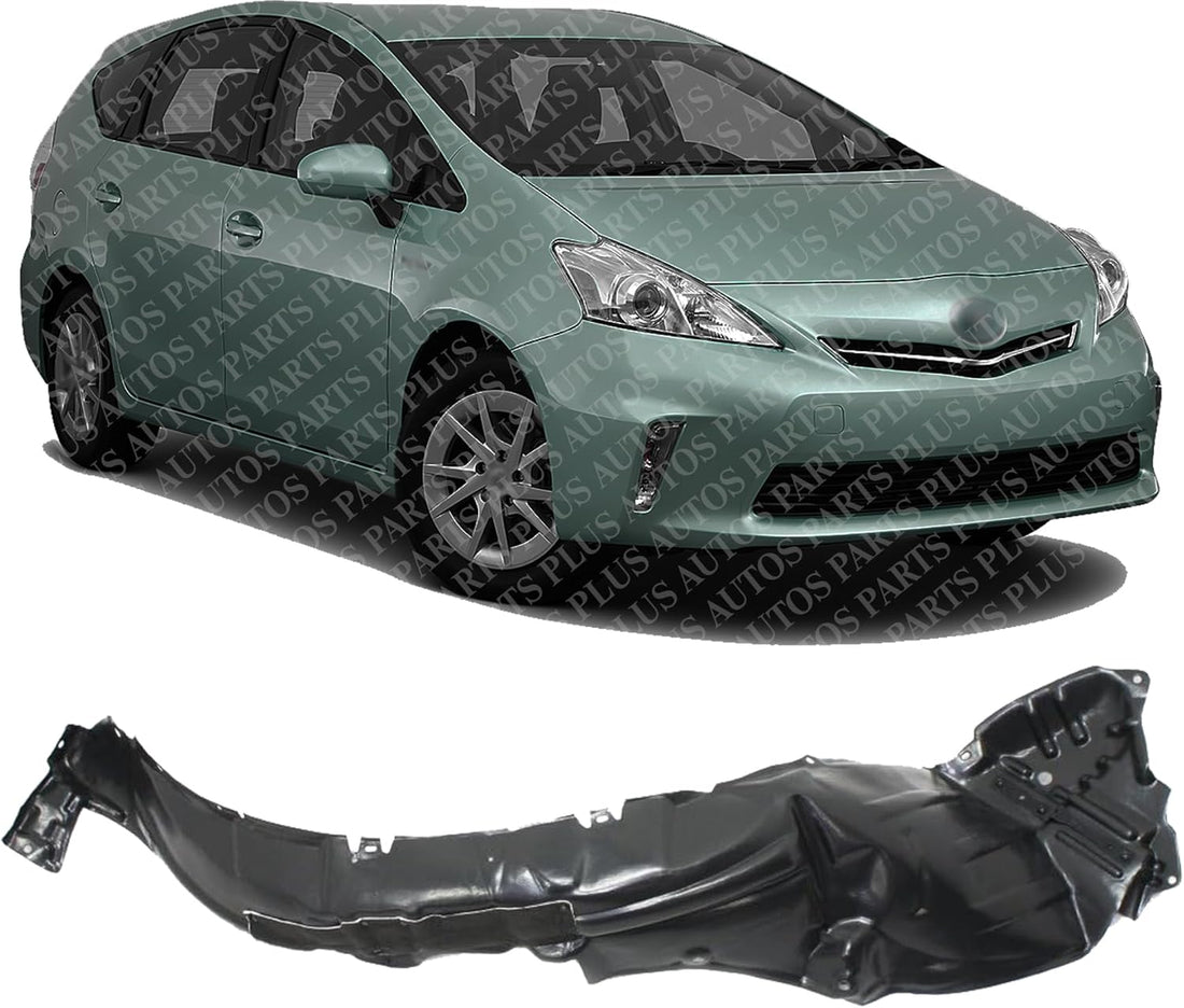 Front Fender Liner Left Driver Side Direct Replacement Compatible With 2012-2014 Toyota Prius V TO1248179 5387647041