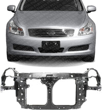 Front Radiator Support Assembly Plastic With Steel Direct Replacement Compatible With 2003-2007 Infiniti G35 IN1225104 62500AM600
