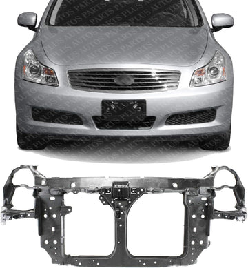 Front Radiator Support Assembly Plastic With Steel Direct Replacement Compatible With 2003-2007 Infiniti G35 IN1225104 62500AM600