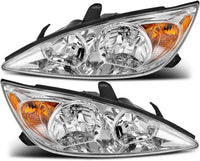 Set Of 2 Front Head Light Assembly Left Driver & Right Passenger Side Direct Replacement Compatible With 2002-2004 Toyota Camry TO2503137 TO2502137 81110AA060 81150AA060
