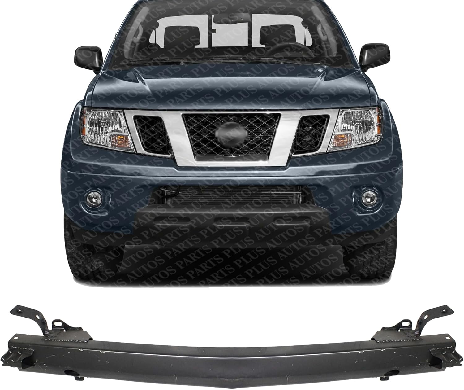 Front Bumper Reinforcement Direct Replacement Compatible With 2005-2018 Nissan Frontier NI1006225 51010EA830
