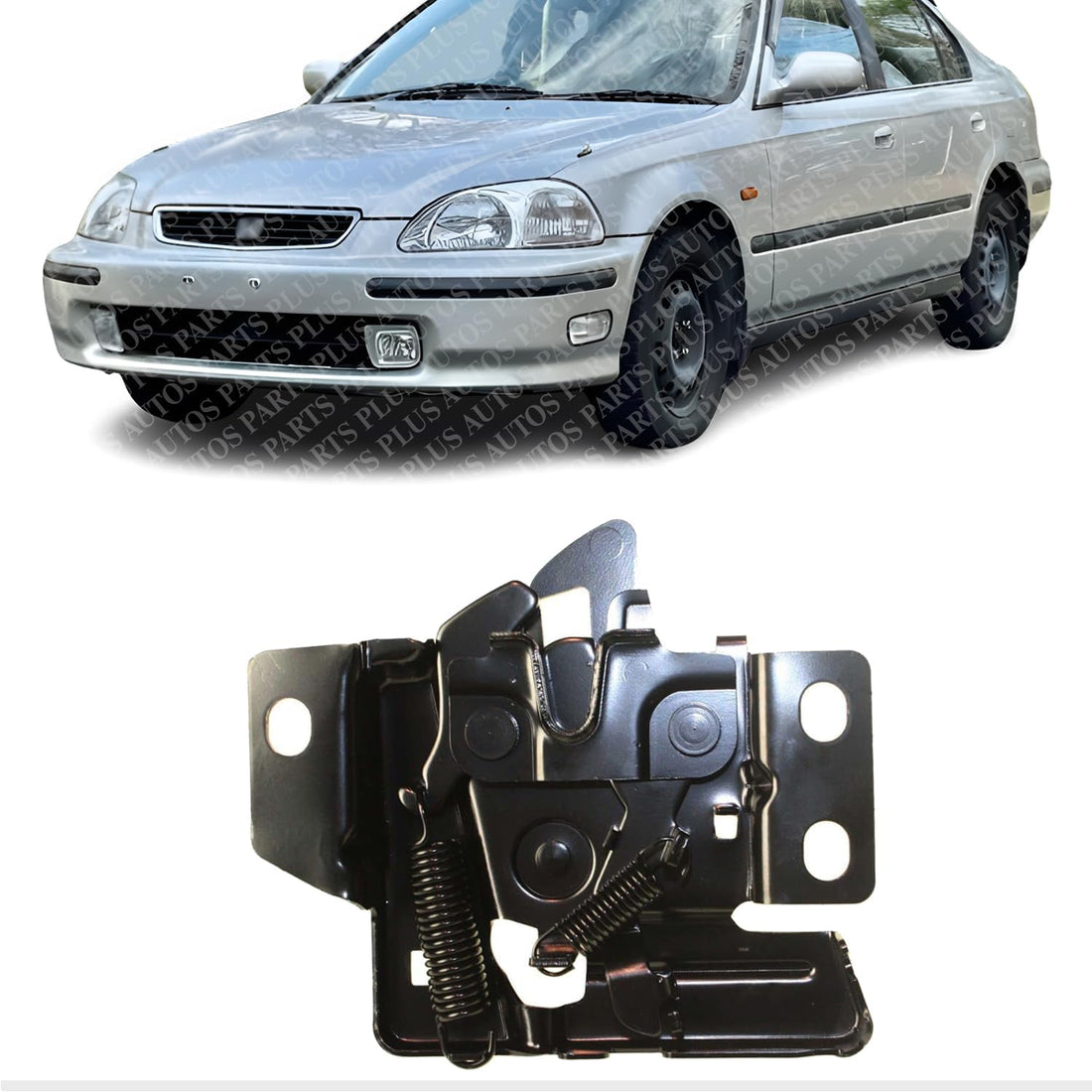 Front Hood Latch Lock Direct Replacement Compatible with 1996-1998 Honda Civic HO1234102 74120S04505