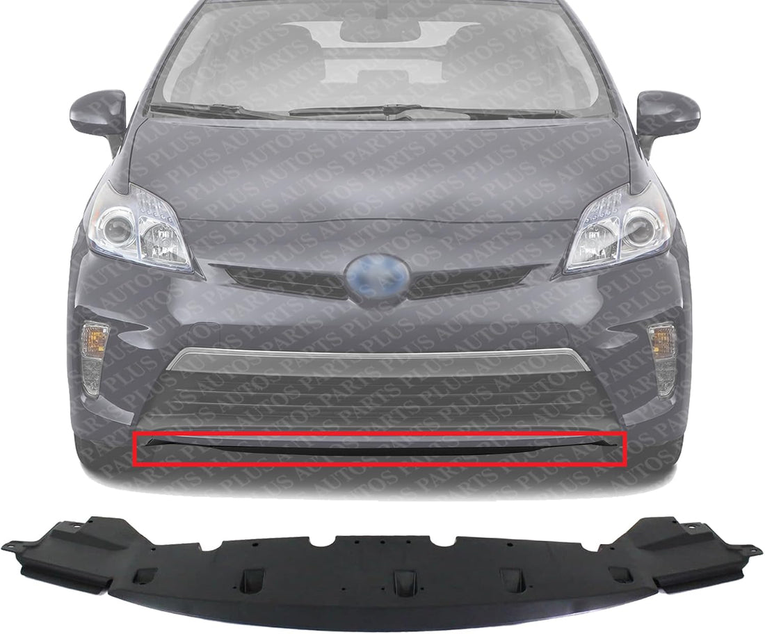 Front Lower Valance Spoiler Textured Plastic Direct Replacement Compatible with 2010-2015 Toyota Prius/Plug-in TO1093124 7685147030