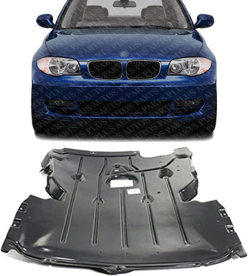 Front Engine Center Splash Shield Under Cover Direct Replacement Compatible with 2008-2013 BMW 128i BM1228138 51752996364