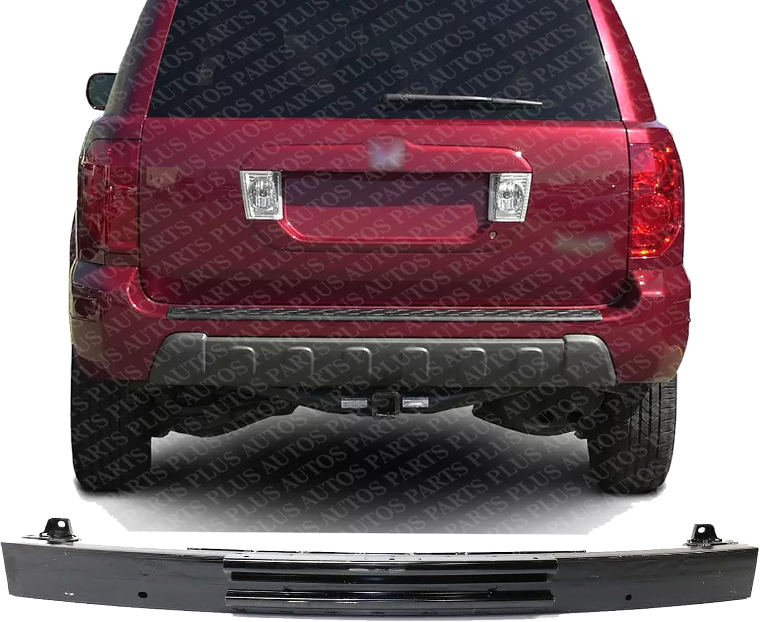 Rear Bumper Reinforcement Impact Bar Steel Direct Replacement Compatible With 2003-2008 Honda Pilot HO1106159 71530S9VA00ZZ