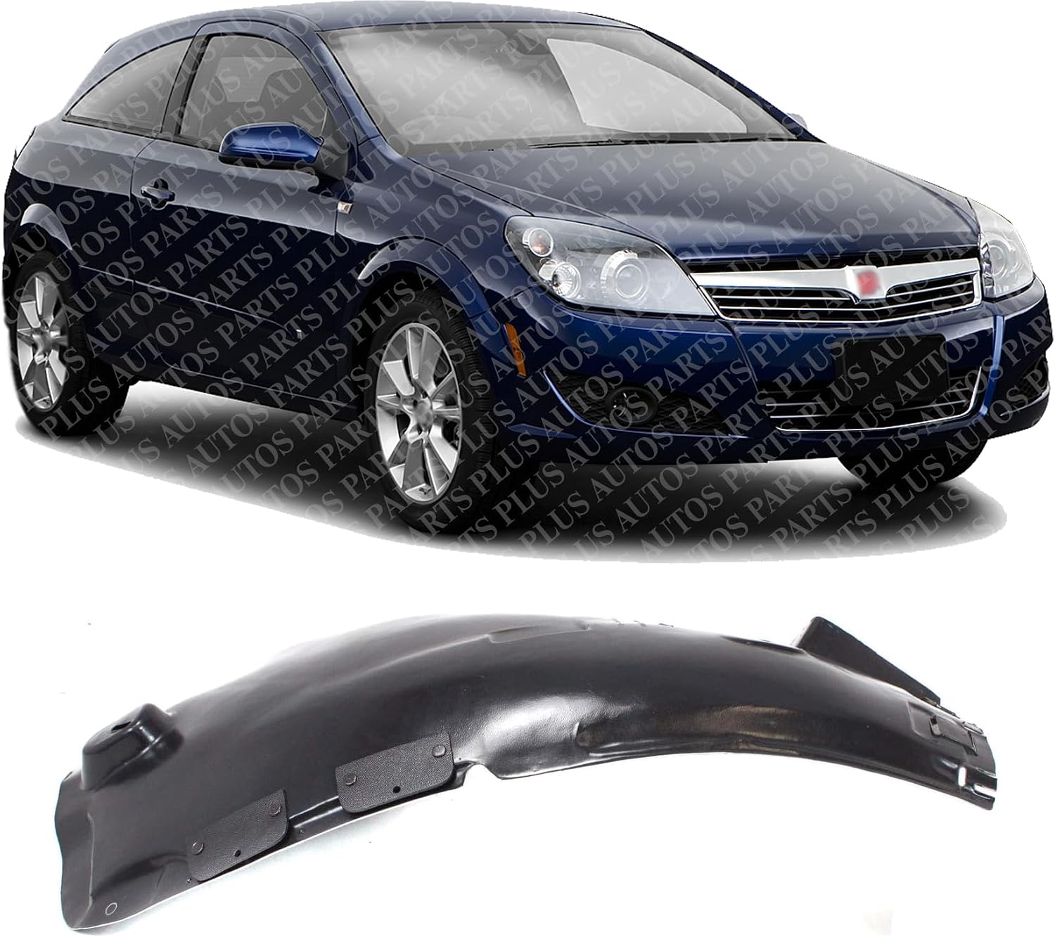 Front Fender Liner Rear Section Right Passenger Side Direct Replacement Compatible With 2008-2009 Saturn Astra GM1249191 13125605