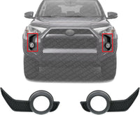 Set Of 2 Front Fog Light Molding Textured Plastic Left Driver & Right Passenger Side Direct Replacement Compatible With 2014-2020 Toyota 4Runner TO1039173 TO1038173