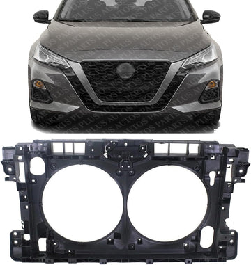 Front Radiator Support Plastic With Steel Direct Replacement Compatible With 2013-2018 Nissan Altima / 2016-2023 Maxima NI1225207 625003TA0B
