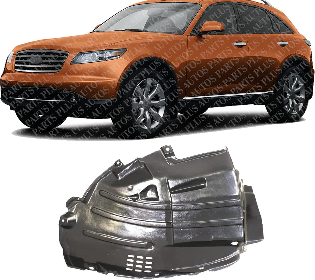 Front Section Fender Liner Left Driver Side Direct Replacement Compatible With 2006-2008 Infiniti FX35 IN1250117 63845CL70A