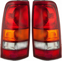 Set Of 2 Rear Tail Light Left Driver & Right Passenger Side Direct Replacement Compatible With 1999-2002 Chevrolet Silverado 1500 2500/1999-2003 Sierra GM2800186 GM2801186 GM2800173