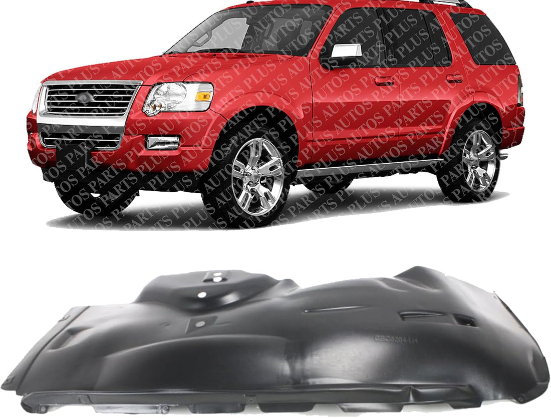 Front Fender Liner Rear Section Left Driver Side Direct Replacement Compatible With 2002-2010 Ford Explorer/Mercury Mountaineer FO1248133 6L2Z16055AA
