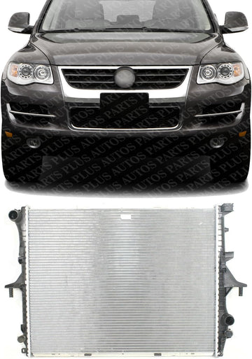 Front Radiators Aluminum Core Direct Replacement Compatible With 2005-2006 Volkswagen Touareg / 2007-2015 Audi Q7 / 2003-2010 Porsche Cayenne VW3010146 7L0121253A