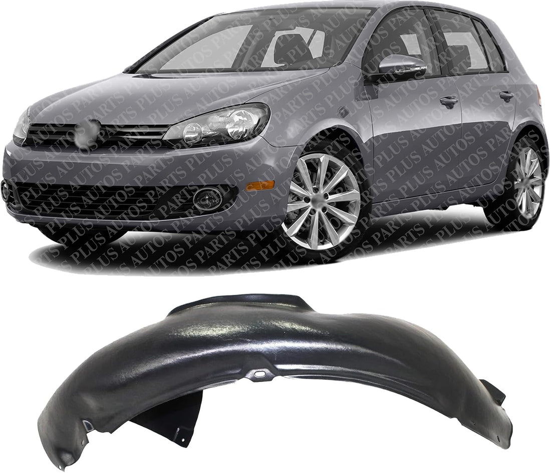 Front Fender Liner Rear Section Left Driver Side Direct Replacement Compatible With 2010-2014 Volkswagen Golf/GTI VW1248113 5K0805977 5K0805977B