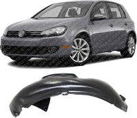 Front Fender Liner Rear Section Left Driver Side Direct Replacement Compatible With 2010-2014 Volkswagen Golf/GTI VW1248113 5K0805977 5K0805977B