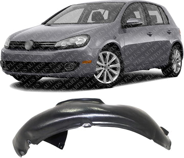 Front Fender Liner Rear Section Left Driver Side Direct Replacement Compatible With 2010-2014 Volkswagen Golf/GTI VW1248113 5K0805977 5K0805977B