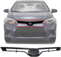 Front Grille Assembly Textured Shell And Insert Plastic Direct Replacement Compatible With 2014-2016 Toyota Corolla TO1200366 5310002560