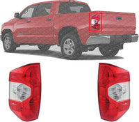 Set Of 2 Tail Light Assembly Right Passenger & Left Driver Side Direct Replacement Compatible With 2014-2021 Toyota Tundra TO2801193 TO2800193 815500C101 815600C101