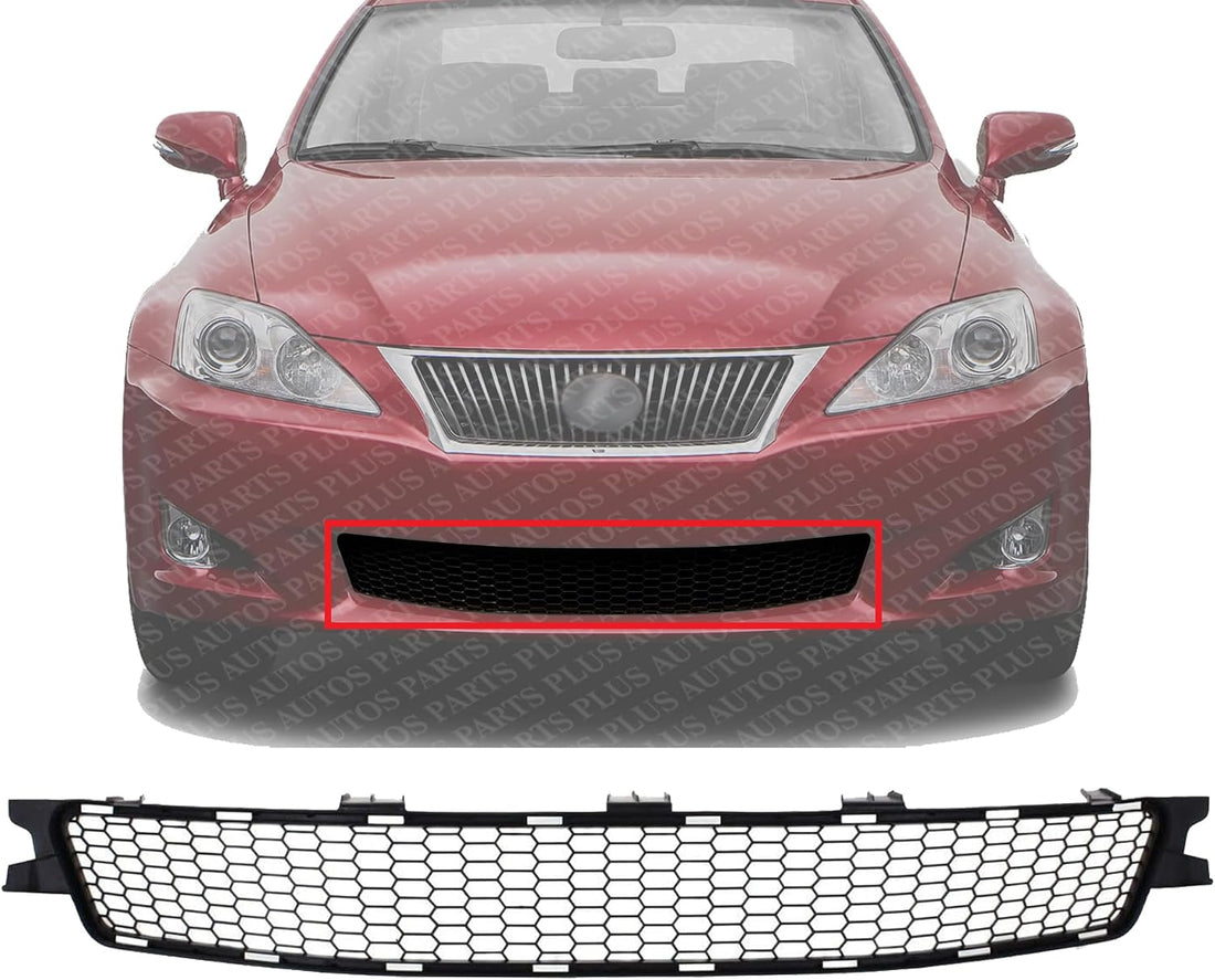Front Bumper Lower Grille Primed Plastic Direct Replacement Compatible With 2009-2010 Lexus IS250 / IS350 LX1036105 5311353010