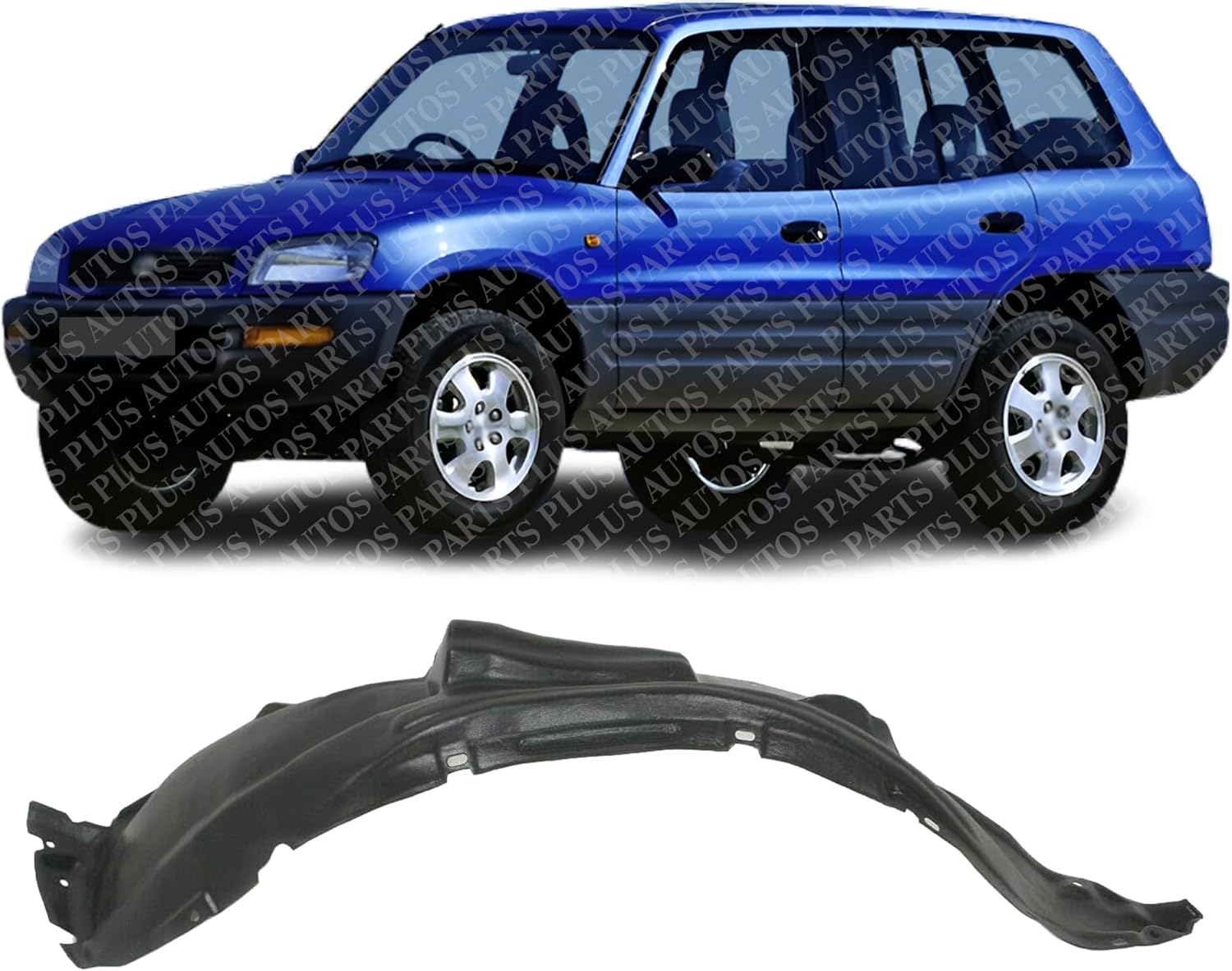 Front Fender Liner Left Driver Side Direct Replacement Compatible With 1996-2000 Toyota RAV4 TO1248109 5387642012