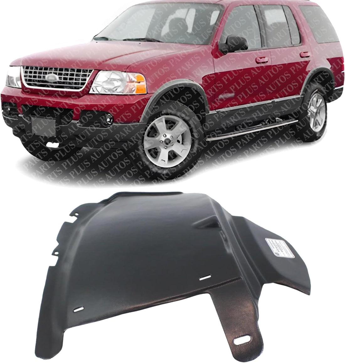 Front Section Fender Liner Left Driver Side Direct Replacement Compatible With 2002-2005 Ford Explorer/Mercury Mountaineer FO1248116 4L2Z16D073AA