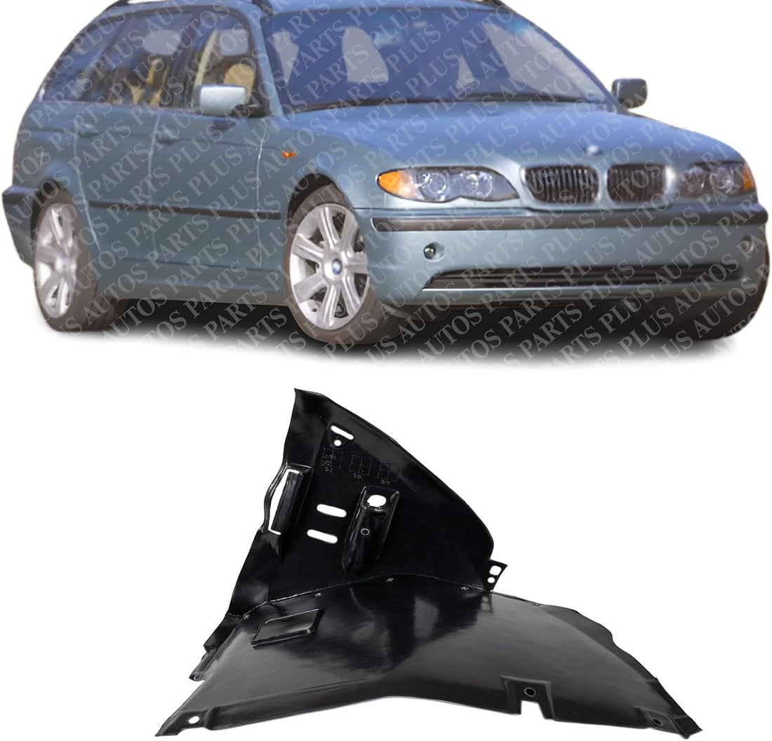 Front Section Fender Liner Right Passenger Side Direct Replacement Compatible With 2000-2006 BMW 3-Series BM1251108 51718224986